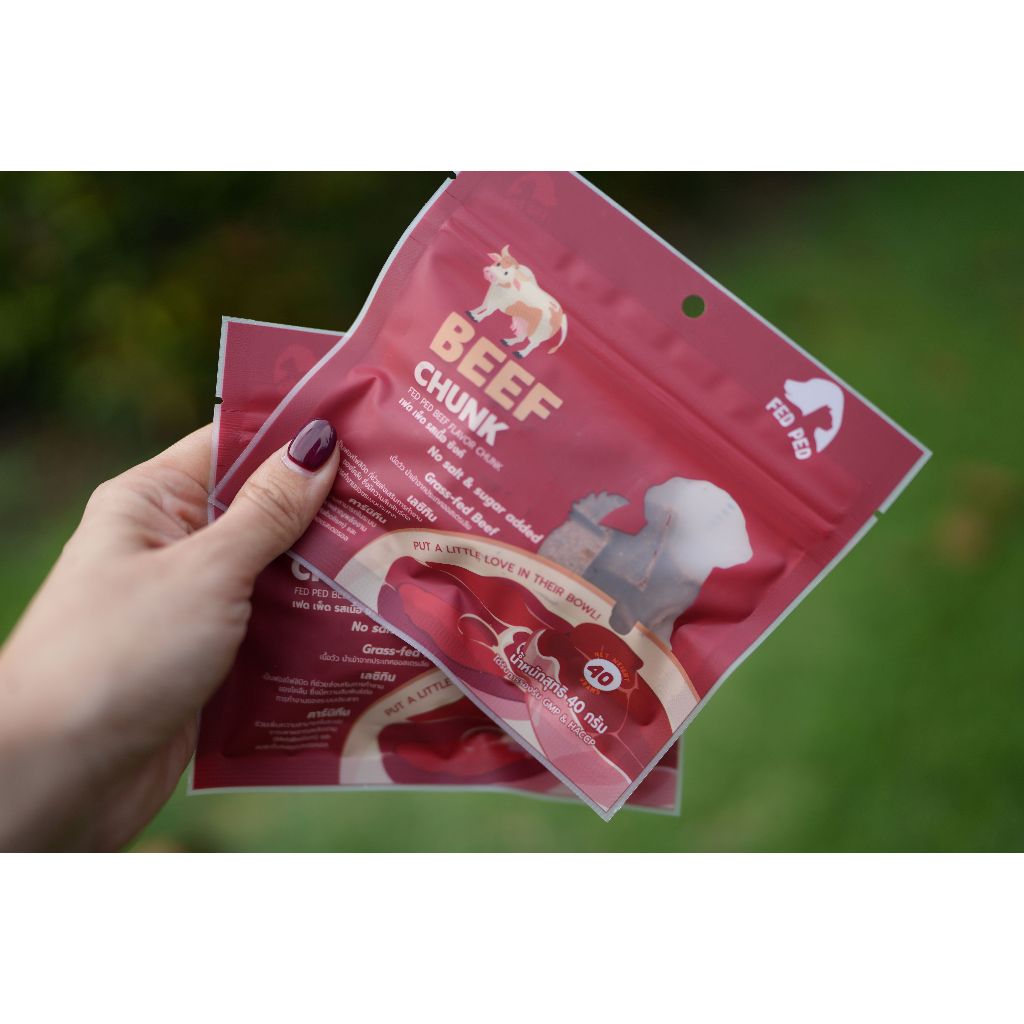 ขนมน้องหมา FED PED รสเนื้อ Beef Flavor Chunk