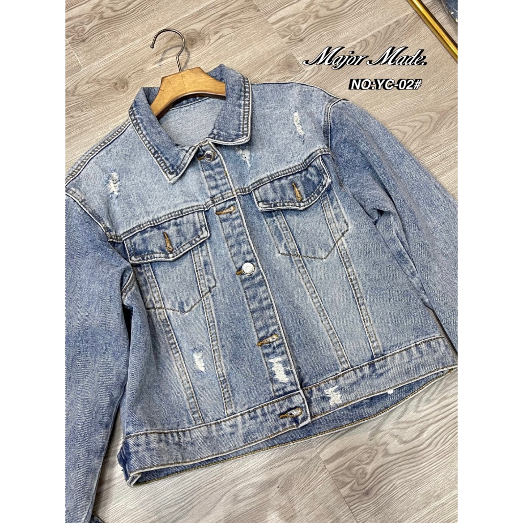 YC-02# แจ๊คเก็ตยีนส์แขนยาว