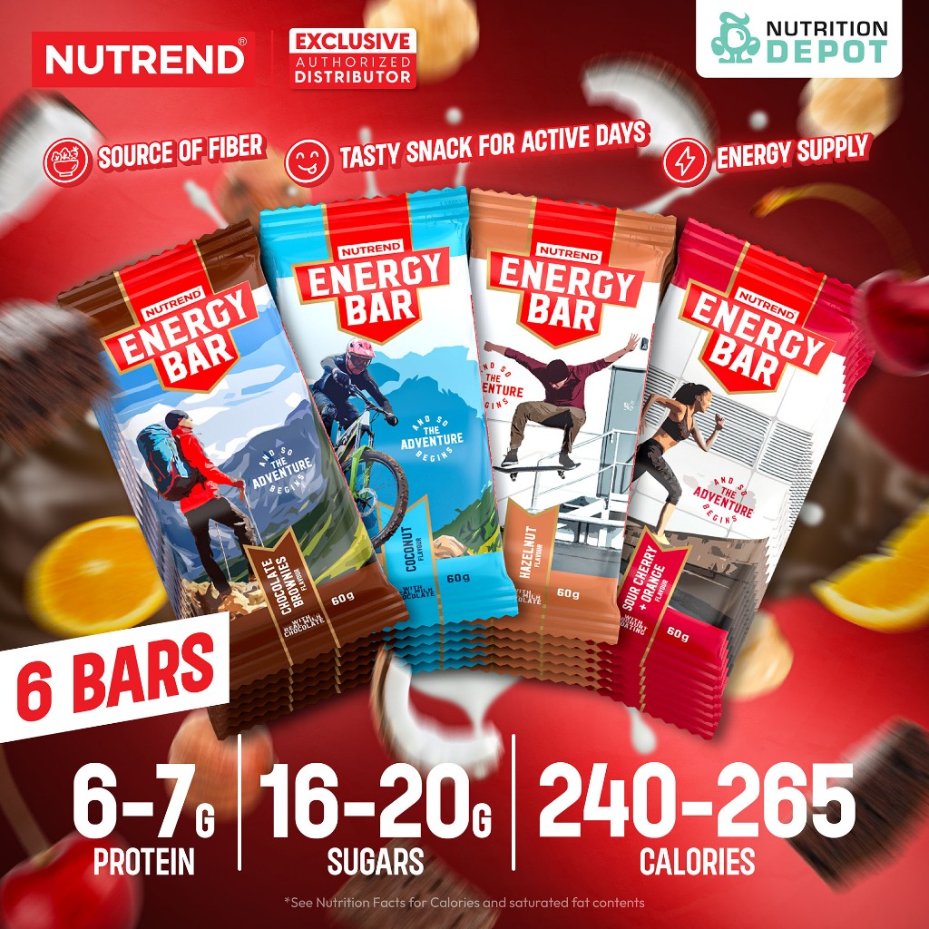 โปรตีนบาร์ Nutrend Energy Bar - 6 Bars