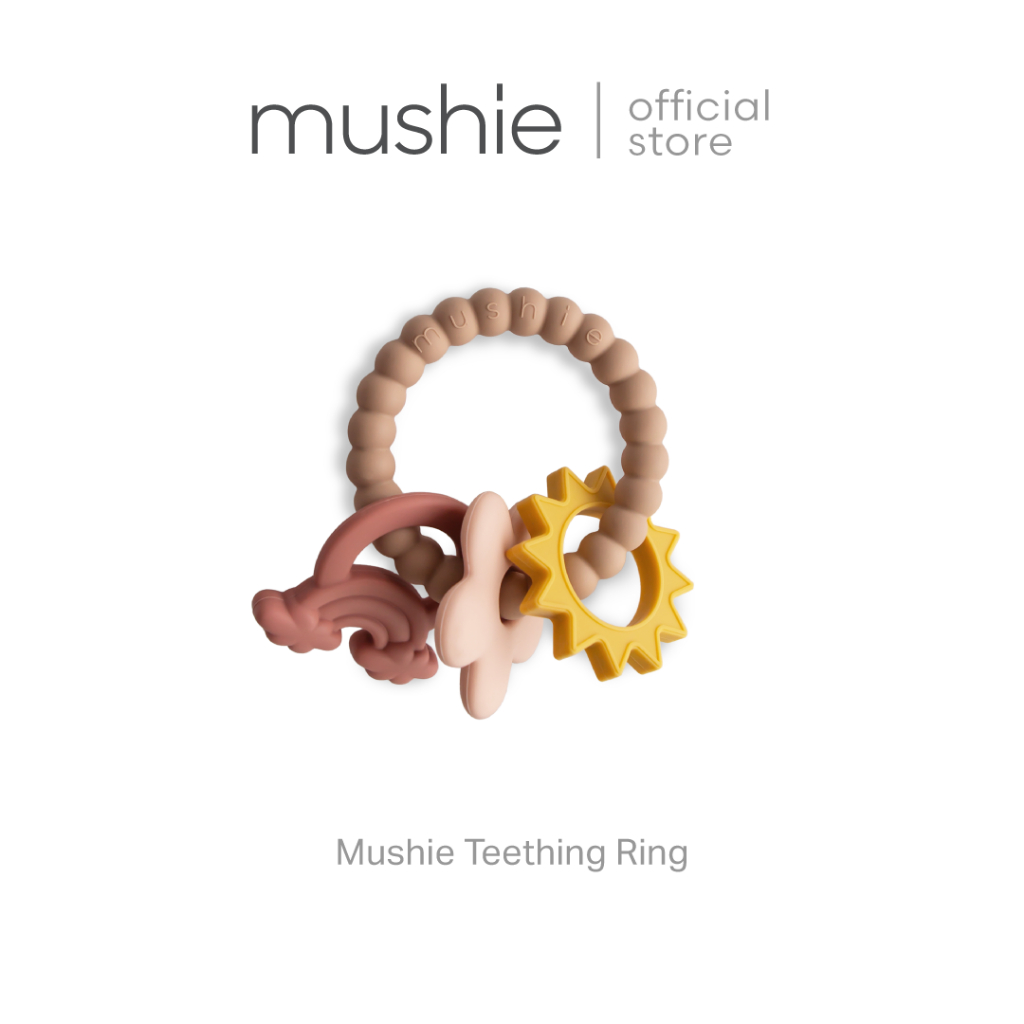 Mushie Teether Ring ยางกัดซิลิโคนห่วงวงแหวน