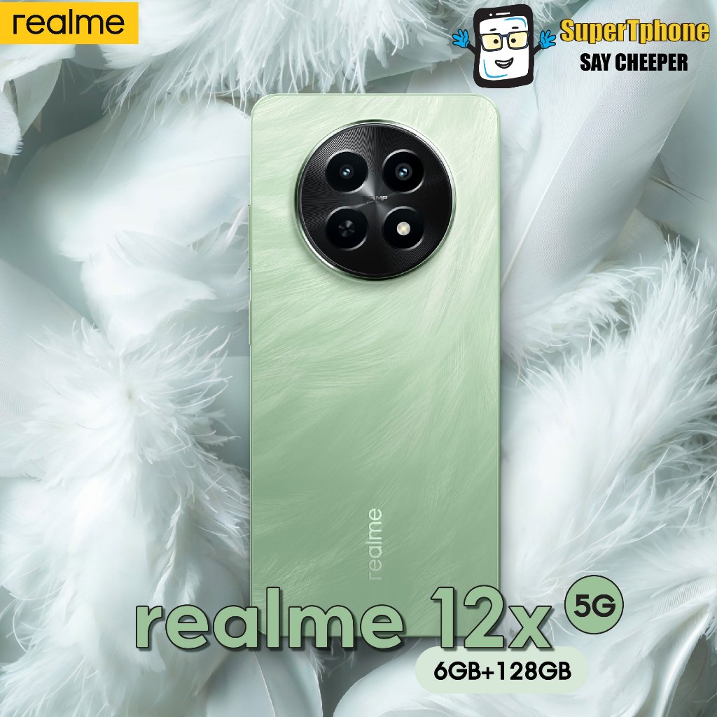 Realme 12X รุ่น 5G(6+128GB)ชิปเซ็ต 5G ที่ทรงพลัง ดีไซน์โดดเด่น