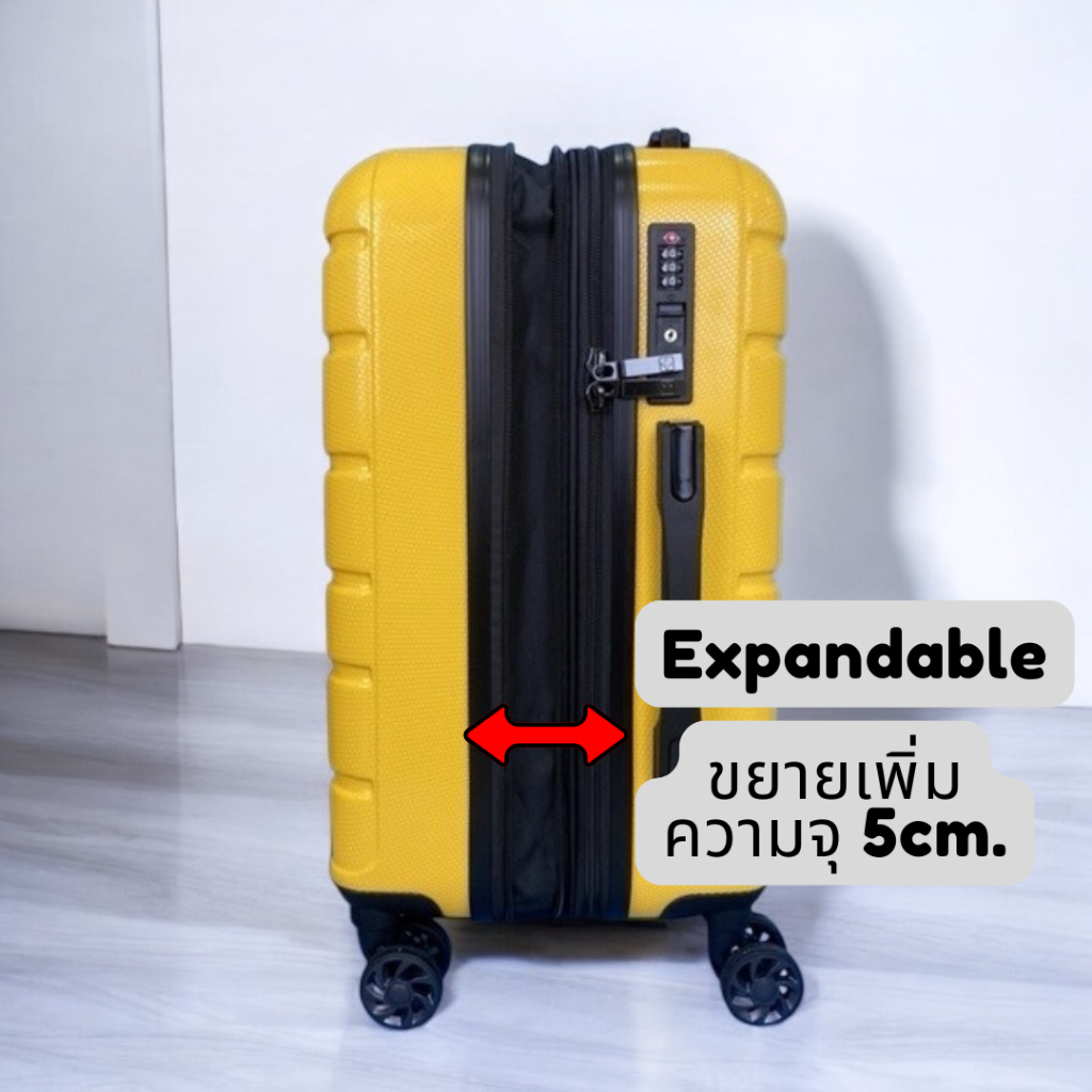 ⭐️ใหม่ ⭐️กระเป๋าเดินทางล้อลาก รุ่น Honeycomb ทน เบา กันรอยขีดข่วนได้ดี ขนาด 20/24/28 นิ้ว