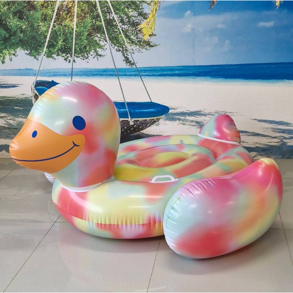 Sainteve แพยางเป่าลม เป็ด-เรนโบว์ 150x80Cm SY-A2190