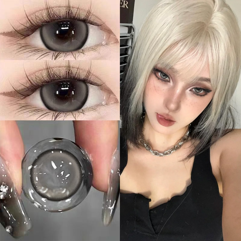 [ค่าสายตา (0.00)~(-4.50)] คอนแทคเลนส์สำหรับสายตาสั้น สามารถใช้คอนแทคเลนส์ขนาด 14.2~14.5 มม. ได้ คุณสามารถแต่งตาได้ทุกหกเ