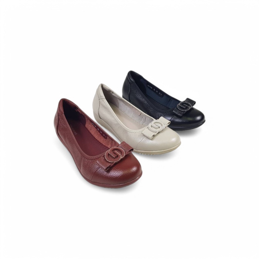 Thames(เทมส์) รองเท้าคัชชู รองเท้าใส่ทำงาน Flat Shoes-TH41114
