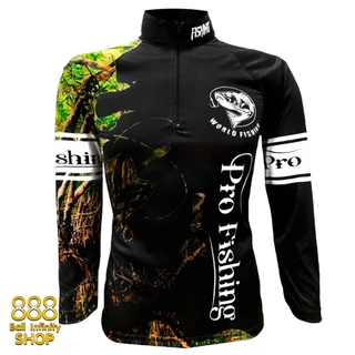 เสื้อตกปลา,ปั่นจักรยาน Set สี 2 Pro Fishing มีให้เลือก 5 สี (สินค้าพร้อมจัดส่ง) ป้องกันแสง UV
