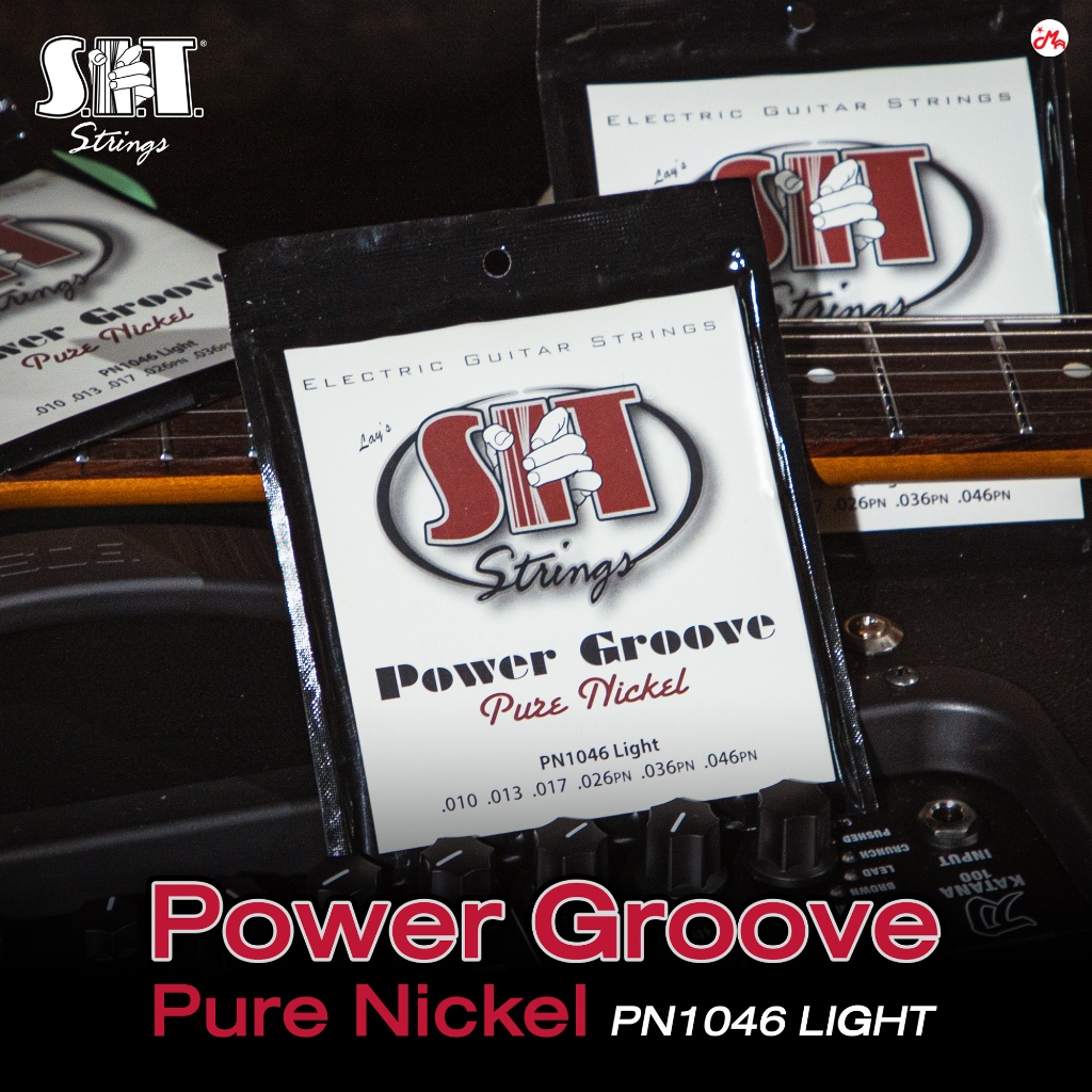 [ของแท้100%] SIT Power Groove Pure Nickel สายกีต้าร์ไฟฟ้า เบอร์ 9/10/11/12 Made in USA