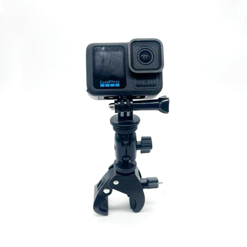 ขาจับแฮนด์ พร้อมหัวบอล2ตำแหน่ง สำหรับ Gopro , DJI OSMO ACTION , Insta360 , Action camera  Bike Clip & Double Ball head thumbnail 3