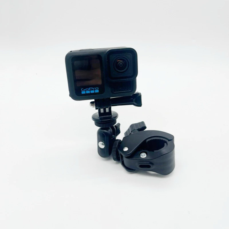 ขาจับแฮนด์ พร้อมหัวบอล2ตำแหน่ง สำหรับ Gopro , DJI OSMO ACTION , Insta360 , Action camera  Bike Clip & Double Ball head thumbnail 6