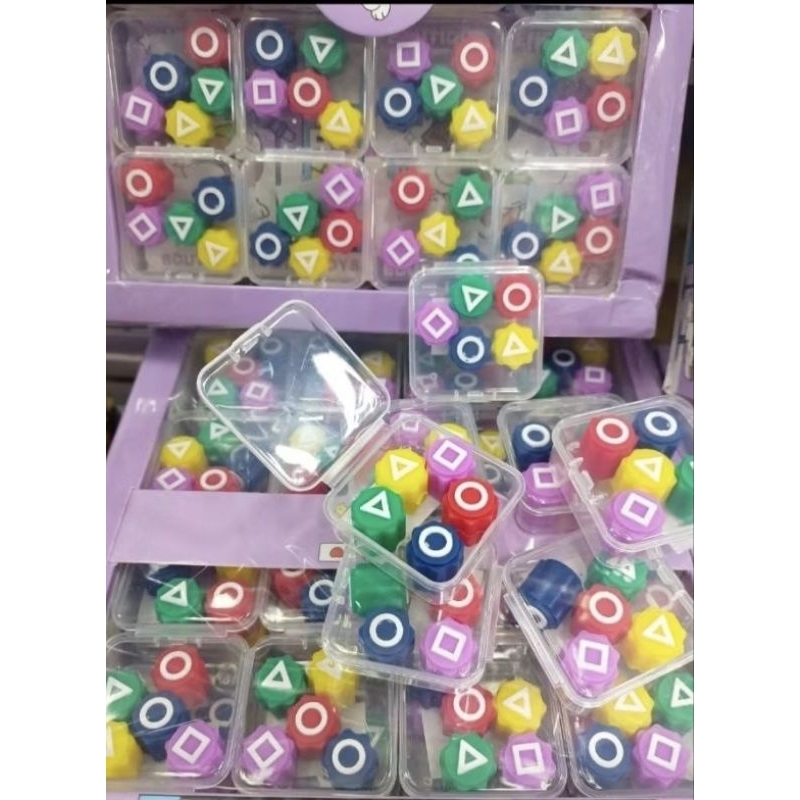 💖พร้อมส่ง💖ใน🇹🇭(12 กล่อง)หมากเก็บ Squid Game หมากเก็บโกโกวา หมากเก็บเกาหลี Squid Game Toy หมากเก็บ Sq