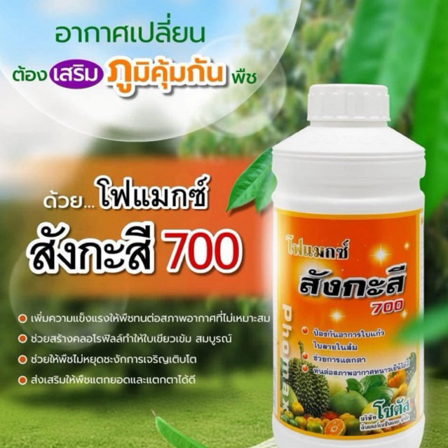 โฟแมกซ์ สังกะสี 700 ป้องกันอาการใบแก้ว กระตุ้นการแตกตา ขนาด 1 ลิตร โซตัส