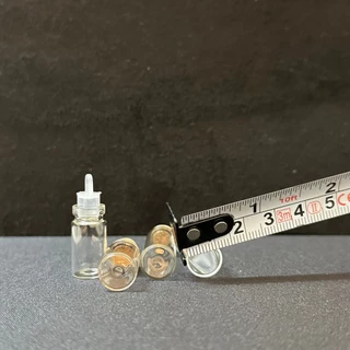 พร้อมส่งทันที ขวดแก้วจิ๋ว ฝาก๊อก จุกไม้คอร์ก จุกยาง เลือกได้ ขนาด1ml 2ml (ราคาต่อชิ้น)
