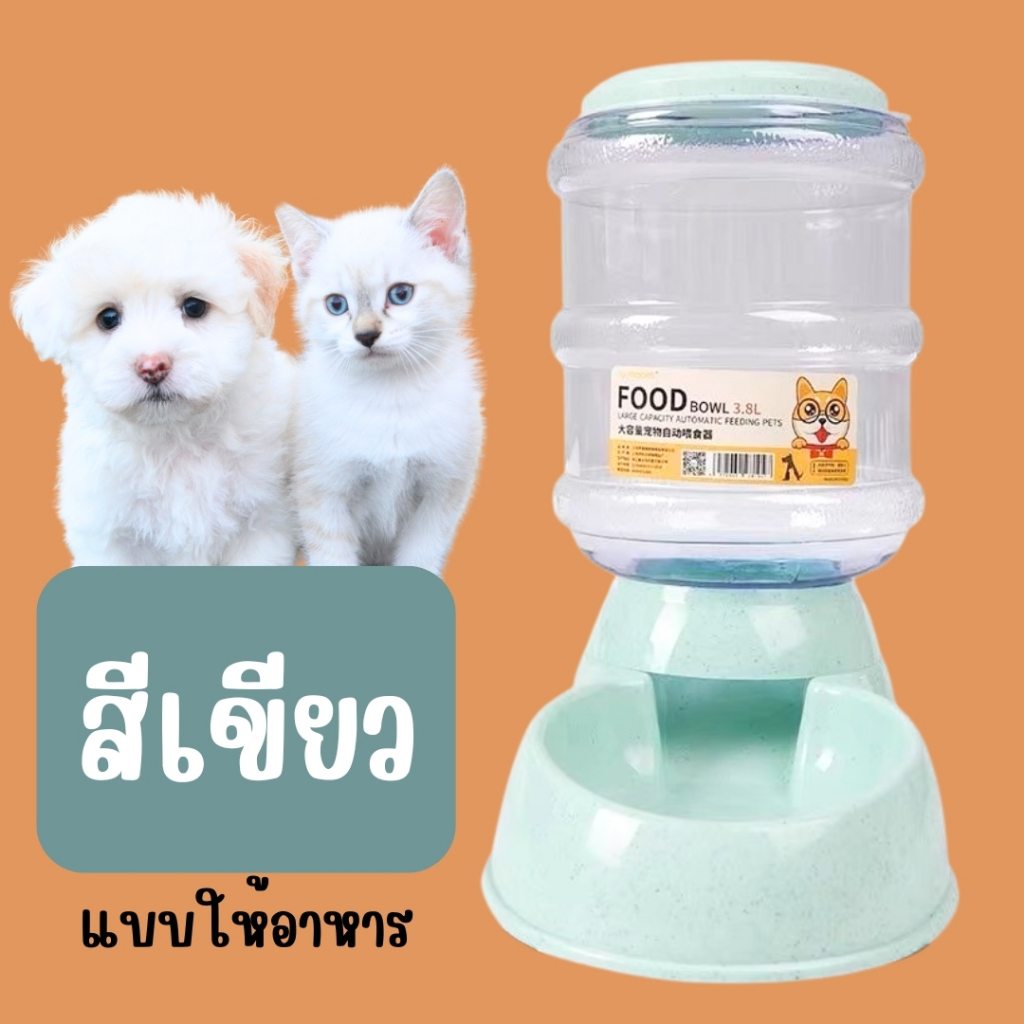 เครื่องให้อาหารแมวอัตโนมัติ ที่ให้อาหารอัตโนมัติ เครื่องให้น้ำให้อาหารสุนัขอัตโนมัติขนาดใหญ่ 3.8 ลิตร พร้อมส่งในไทย - รูปที่ 2