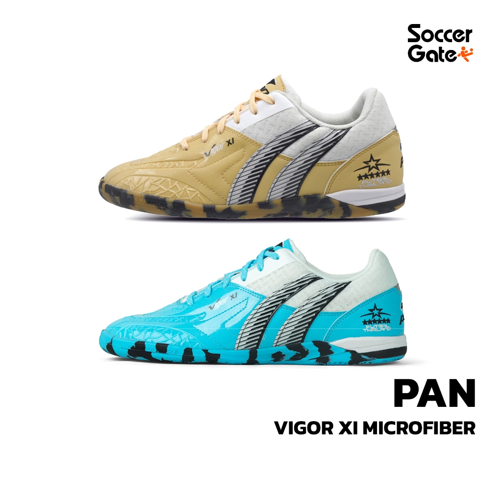 Pan VIGOR XI MICROFIBER รองเท้าฟุตซอลของแท้ [โค้ด SOCC09SEP ลดสูงสุด 500 เมื่อซื้อครบ 3000]