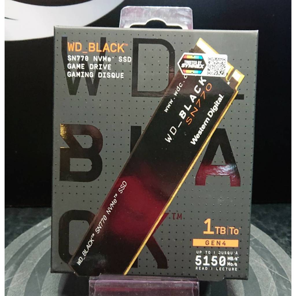 WD SN770 1TB M.2 BLACK SSD NVMe 2280 PCIe 4.0