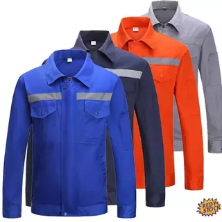 【พร้อมส่ง】เสื้อแจ็กเก็ตทํางาน แขนยาว สะท้อนแสง PPE เพื่อความปลอดภัย สําหรับผู้ชาย และผู้หญิง