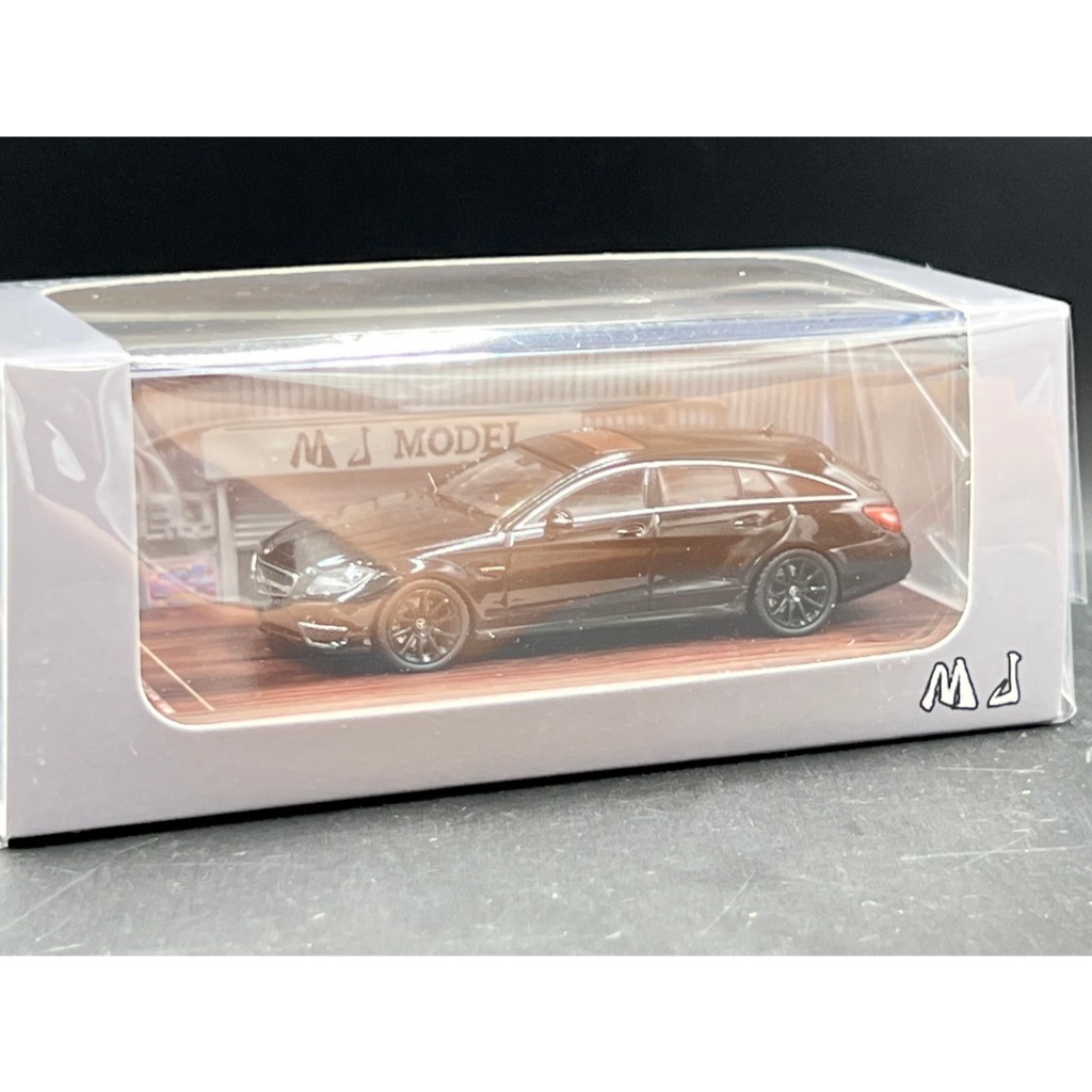 MJ 1/64 Diecast Model Benz amg cls63 Station Wagon Bright Black