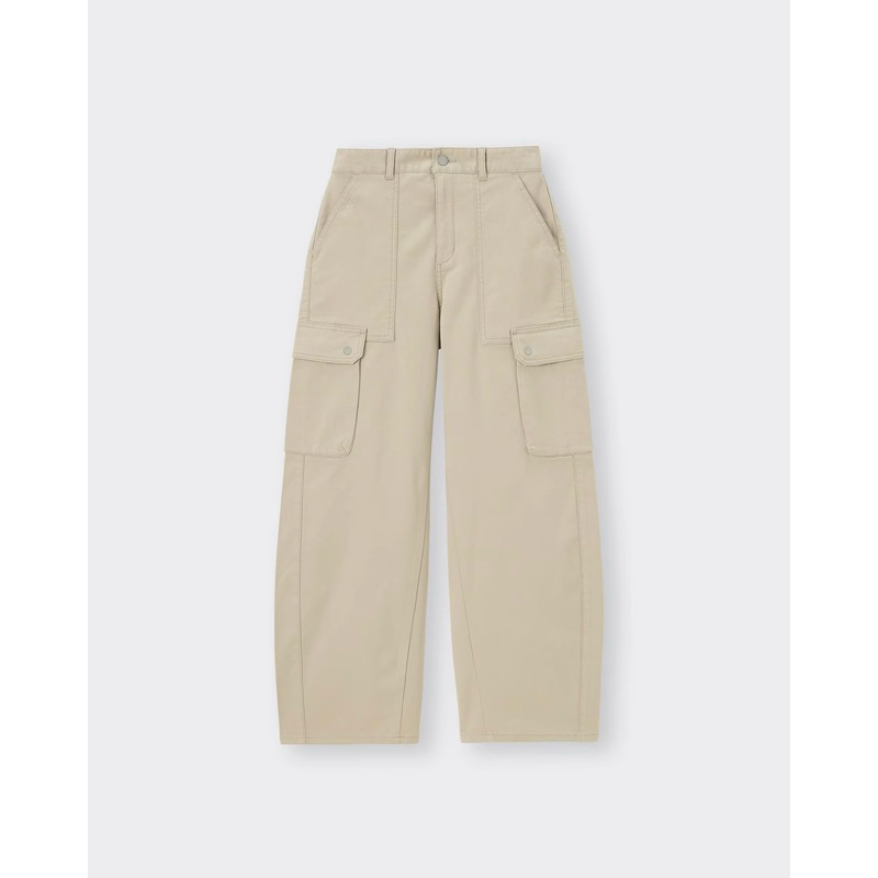 ส่งต่อ GU Barrel leg Cargo pants เอวกลางประมาณสะดือ