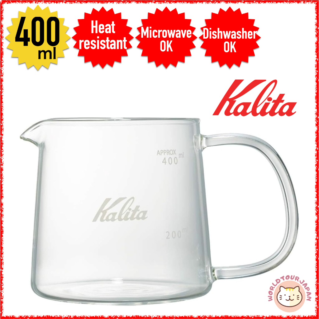 KALITA / Coffee Server / Jug400 / 400ml / For 1 to 2 cups / Heat Resistant Glass / Microwave OK / Di