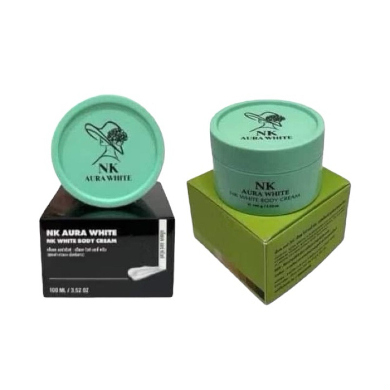 ครีมเอ็นเค NK Aura White สีเขียว/ดำ/ม่วงทาเฉพาะจุด ครีมบำรุงผิวกาย ปริมาณ 100Ml