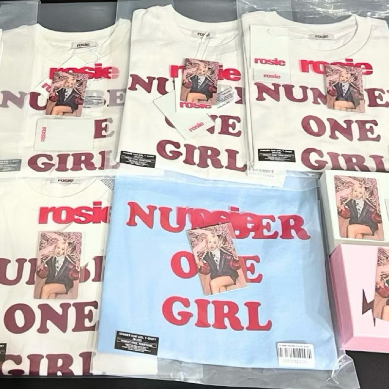 ของแท้100% 🔥🌹 (พร้อมส่งจากไทย🇹🇭) ROSÉ ONLINE MD - Blue T-shirt / Number One Girl T-shirt