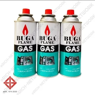 แก๊สกระป๋อง🔥ส่งด่วน!🔥(บรรจุ 24 กระป๋อง) BUGA FLAME แก๊สเตาปิคนิค มี มอก.974-2533 เจ้าเดียวในประเทศไทย