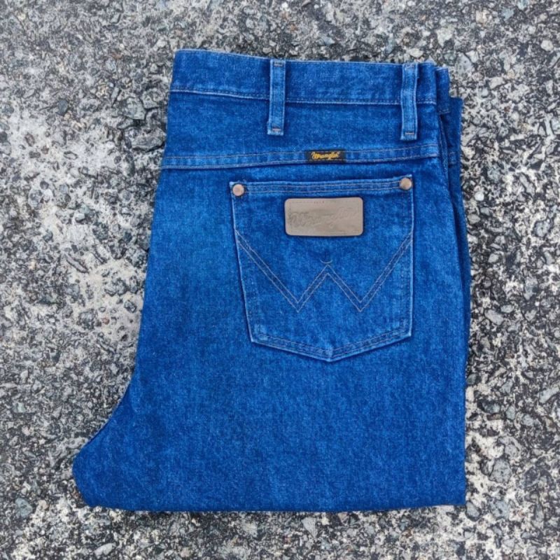 W6/37 กางเกงยีนส์มือสอง Wrangler รุ่น 936PWD🍁ผลิต MEXICO 🍁เอววัดจริง 37.5" ยาวทั้งตัว 41" ขา8.5"