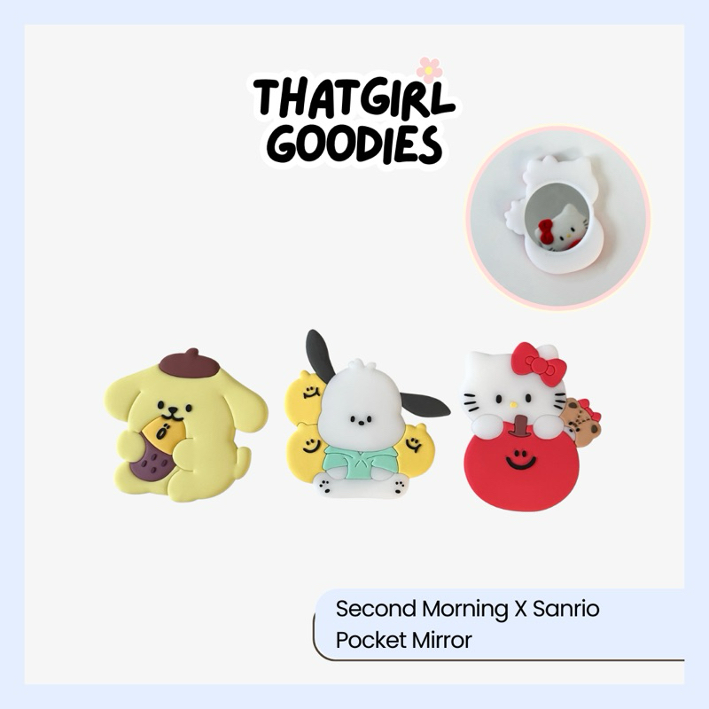 พร้อมส่ง | Sanrio x Second Morning Pocket Mirror