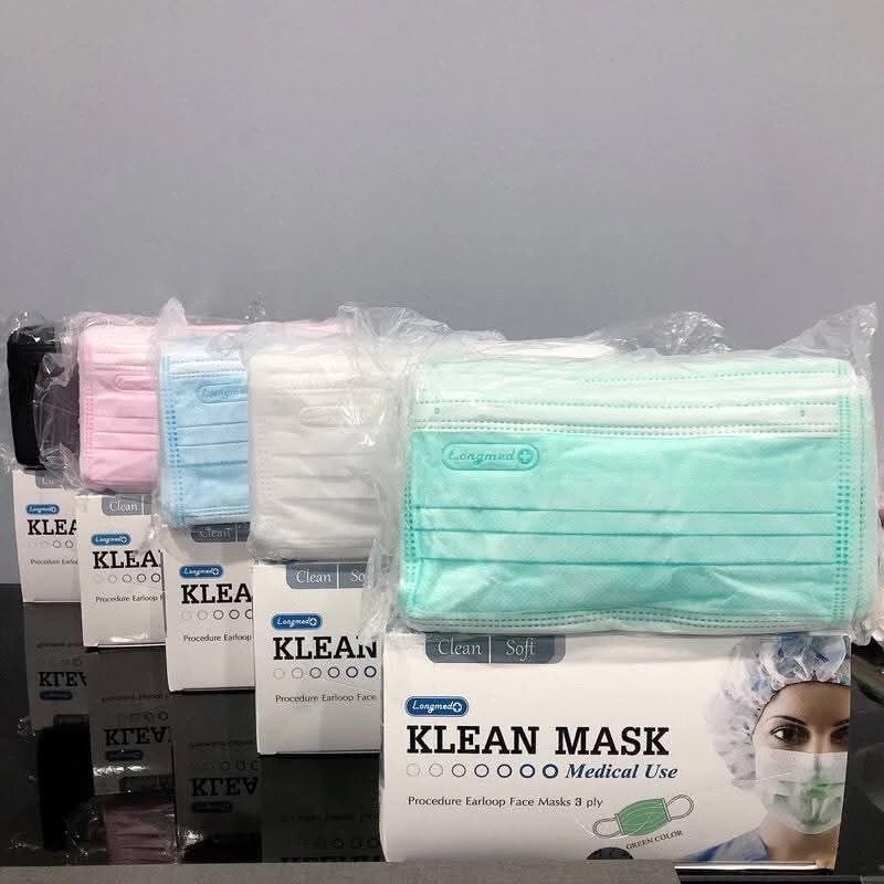 หน้ากากอนามัย ASTM Level3 Klean mask 3ชั้น50ชิ้นต่อกล่อง พร้อมส่ง เกรดการแพทย์ต