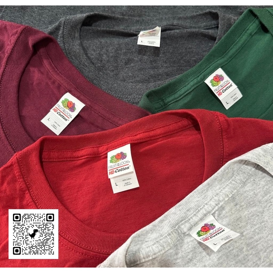 Fruit of the loom HD Pocket  เสื้อยืดคอกลมกระเป๋าหน้า 5.6 oz สินค้านำเข้า / Made in El Salvador