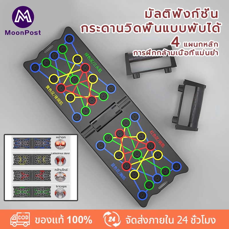 บอร์ดวิดพื้นดันขึ้นยืน26หลุมกระดานวิดพื้น Push Up Board ไม่ลื่นไถล่ วิดพื้นแผ่นวิดพื้นที่วิดพื้นกระดานวิดพื้นสำหรับบริหา