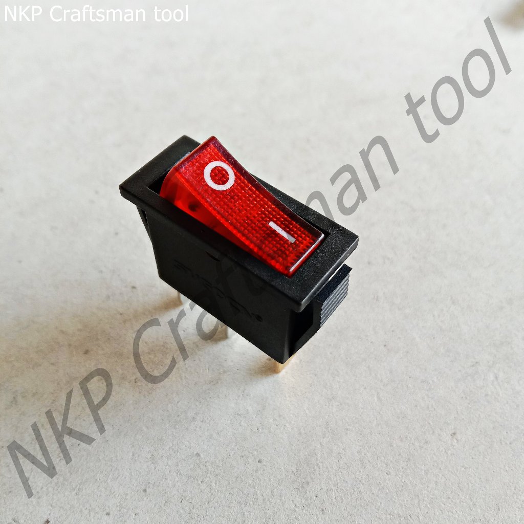 สวิตช์ ปิด-เปิด 1ทาง สีแดง 3ขา KCD8-211N 220V (15A 250V AC) (20A 125V AC) ทนทาน อย่างดี