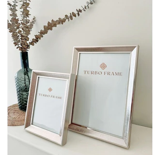 Turbo frame ทรงเฉียงขนาดภาพ 3.5x5", 4x6” ,5x7” ,6x8”, A5 ,สีเงินรมดำ, สีโรสโกลด์ ,สีขาว , สีดำ,สีเงินวาว