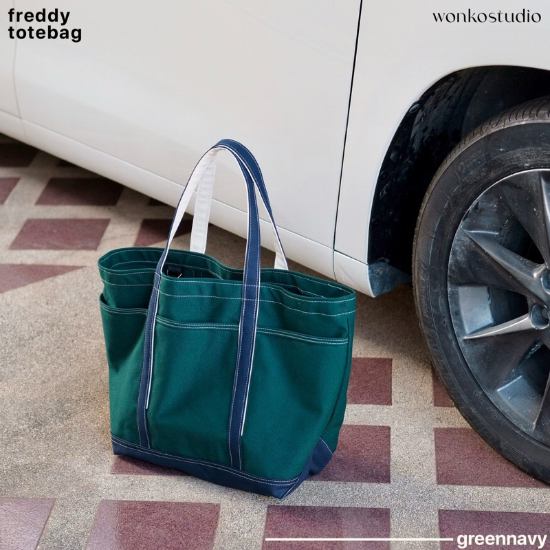 Freddy 3pocket Totebag | wonko | กระเป๋าผ้าแคนวาส