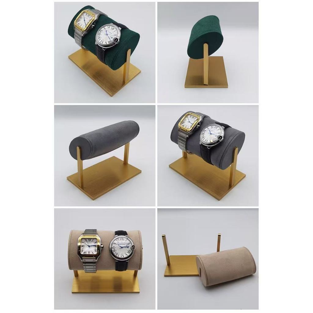 *พร้อมส่ง*กล่องนาฬิกา 2 เรือน(วัสดุหนังไมโครไฟเบอร์+ตัวยึดโลหะ) ขาตั้งนาฬิกา การแสดงสตรีมมิ่งสด