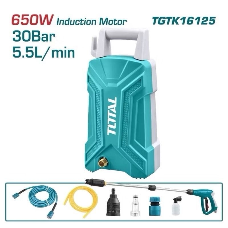 TOTAL ปั้มอัดฉีดแรงดันสูง 650W 30บาร์ TGTK16125