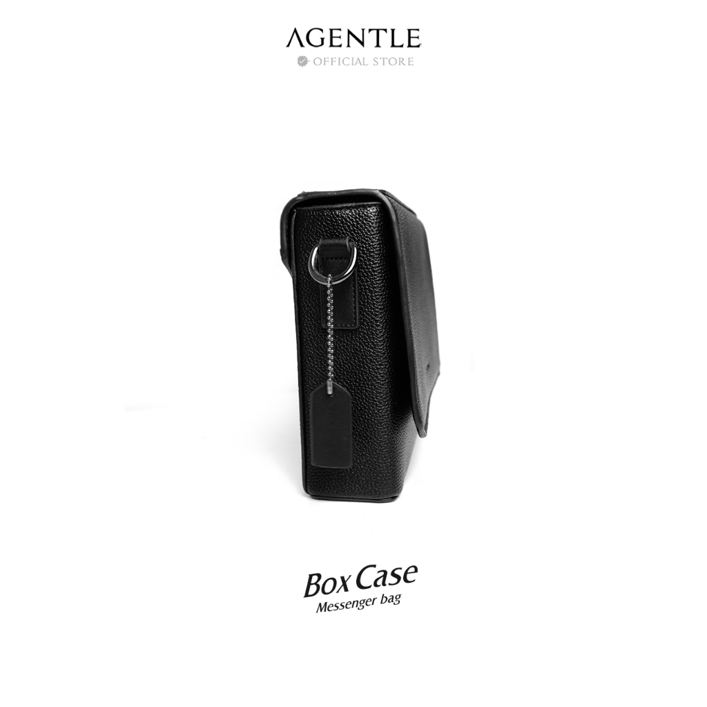 AGENTLE BOXCASE MENSENGER BAG กระเป๋าแมสเซนเจอร์ทรงกล่องสี่เหลี่ยมผู้ชาย 11นิ้ว
