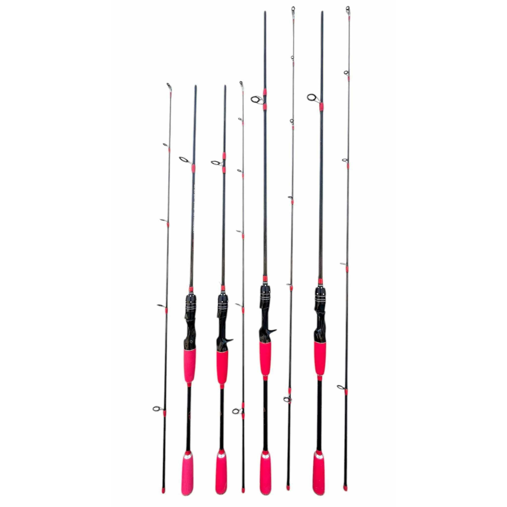 คันเอเลี่ยน UFO ด้ามยาง EVA สีแดง  เวท 10-20 lb