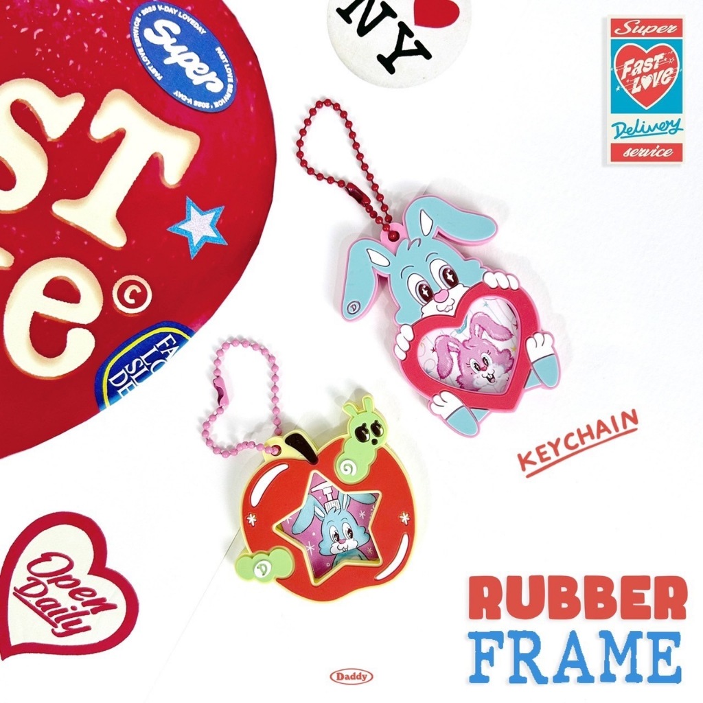 SUPERDADDY | Rubber Frame Keychain พวงกุญแจ frame สุดน่ารัก