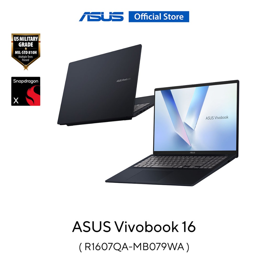 ASUS Vivobook 16 (R1607QA-MB079WA) Copilot+PC, 16" WUXGA (1920x1200), SnapD X1-26-100, 16GB, 512GB S