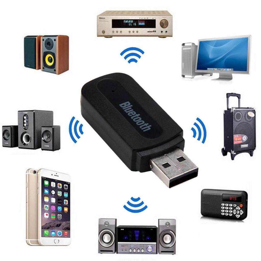 USB ไร้สายบลูทูธรับเสียง Bluetooth Reciever บลูทูธในรถยนต์ เครื่องรับเพลงบลูทูธ บลูทูธ 4.0