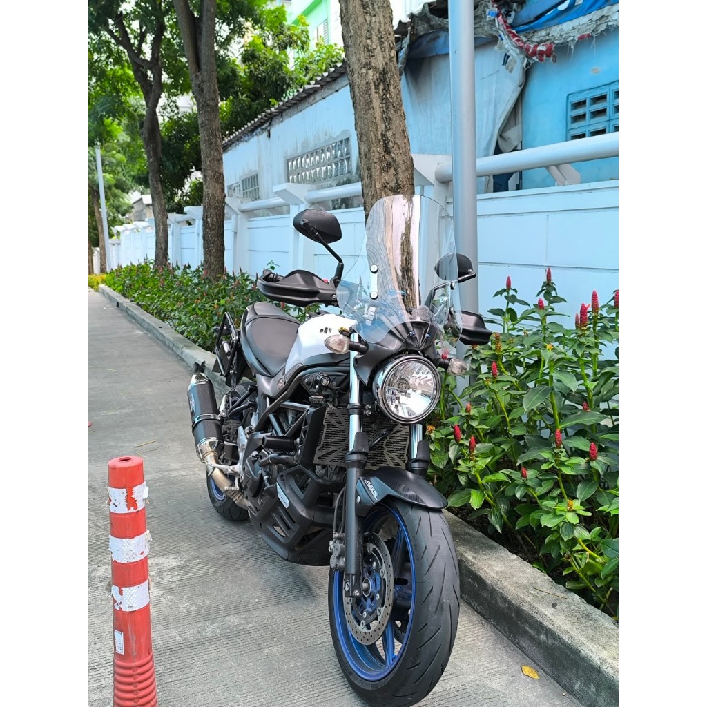 ชิวบังลม ชิวหน้าไฟตากลม ชิวทรงสูง ชิวแต่ง ชิวรถทัวริ่ง ชิวแต่งSUZUKI SV650 ชิวบังลมSUZUKI SV650 แบรน