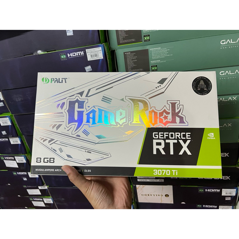 (กล่องเปล่า) การ์ดจอRTX 3070Ti palit gamerock