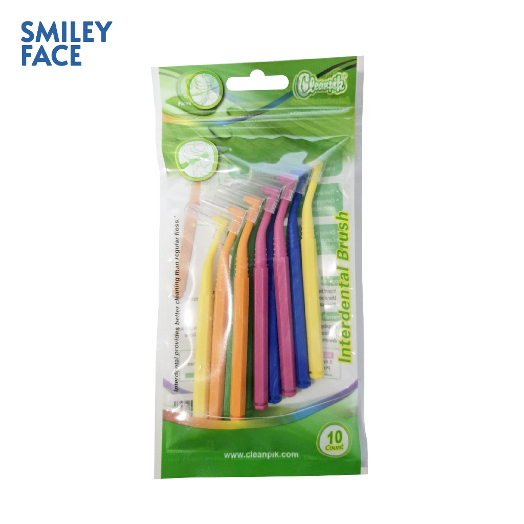 แปรงขัดซอกฟันรูปตัว L (10 ด้าม) | Interdental Brush