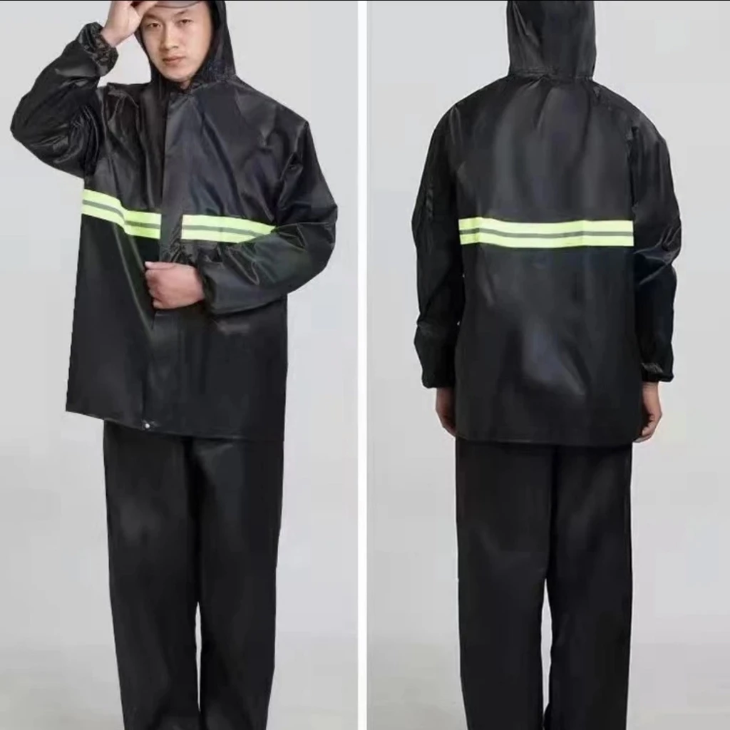 เสื้อกันฝน Alitech สีกรมท่า แถบสะท้อนแสง XL 2XL 3XL 4XL thumbnail 10