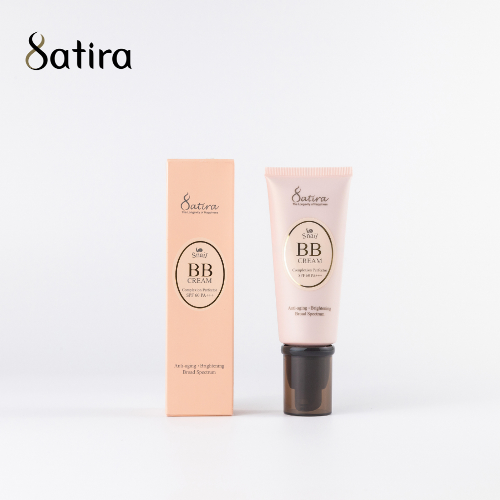 Satira BB Cream SPF 60 / PA+++ 60 gm สถิรา สเนล คอมเพลกชั่น เพอร์เฟคเตอร์ บีบี ครีม 60 กรัม