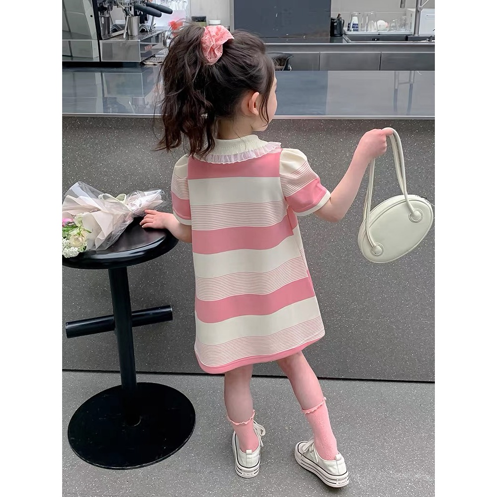 1-9 ปี ชุดกระโปรงเด็ก มินิเดรสเทนนิส เดรสแฟชั่น น่ารักๆ เดรสเด็กผู้หญิง - รูปที่ 7