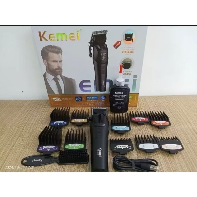 ปัตตาเลี่ยนไร้สายKM-1858แรงมอเตอร์ 9500RPM ระดับมืออาชีพ