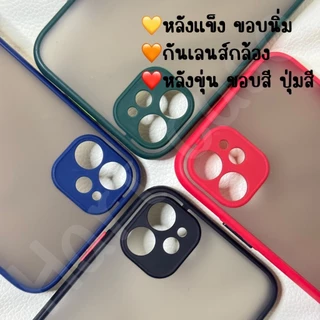 เคส ขอบสีหลังขุ่น กันกล้อง VIVO - Y02 Y02A Y02T Y03 Y03T Y04 Y04S Y100 Y200 Y300
