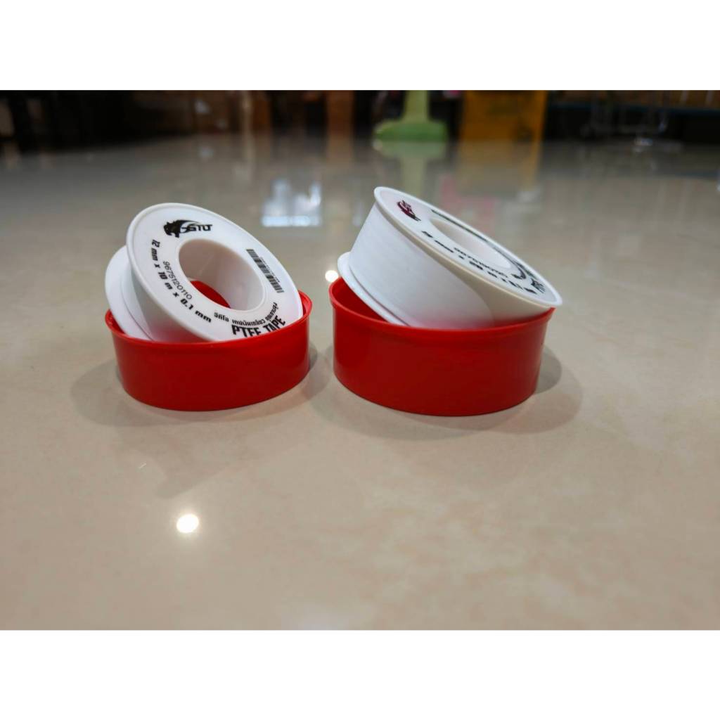 GTO (ขายยกกล่อง) เทปพันเกลียว PTFE TAPE เหนียว หนา หนึบ มี 2 ขนาด  หน้ากว้าง 12มิลยาว 10เมตร กับ  19มิล ยาว 20เมตร
